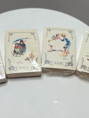 Vintage set of playing cards from the "Four Seasons" series